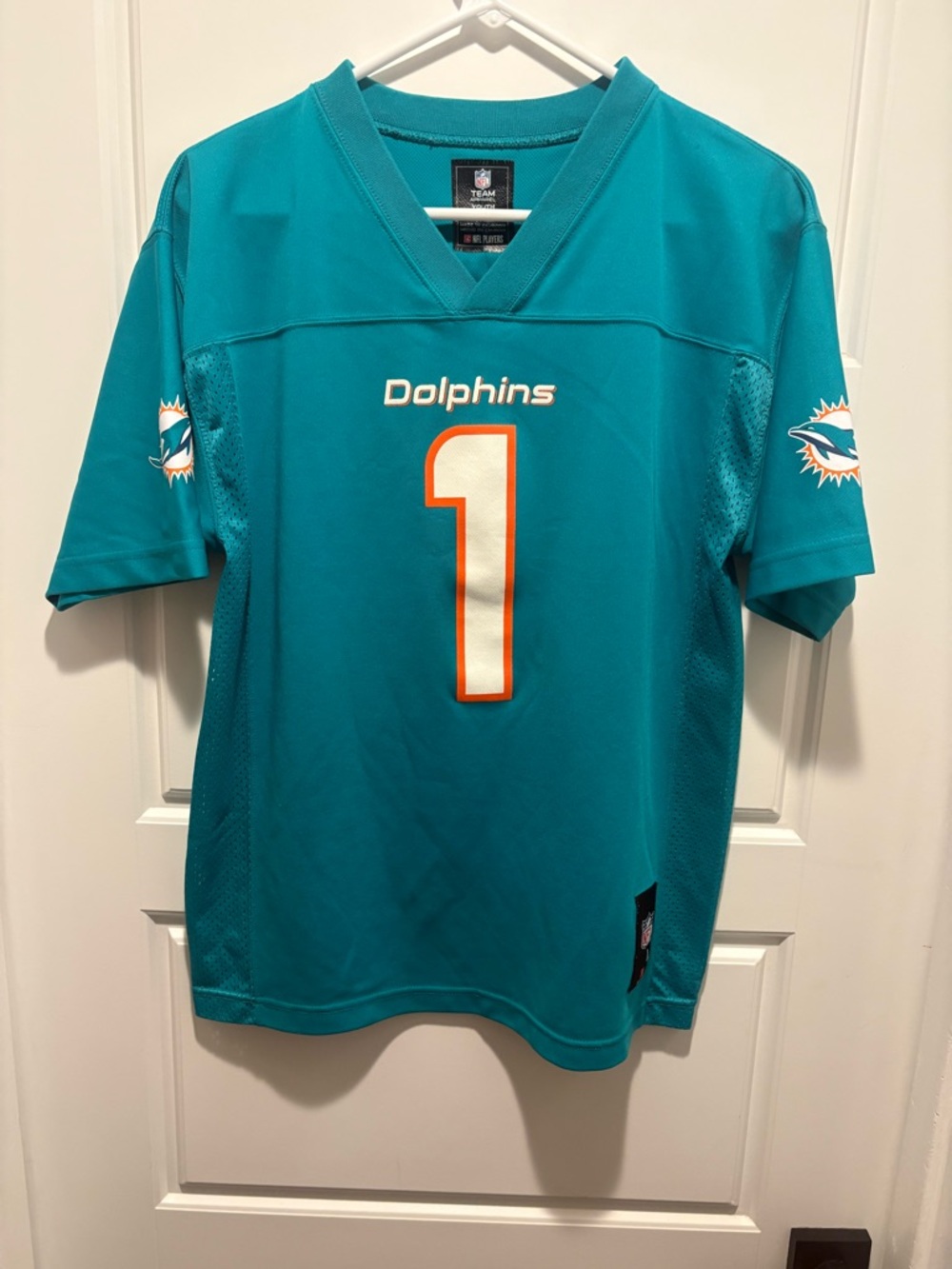 Miami Dolphins #1 Tua Tagovailoa NFL Team Apparel Youth Jersey size Youth Large